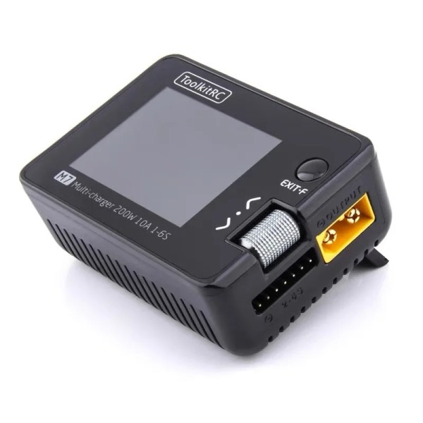 Original ToolkitRC M7 200W 10A Balance Ladegerät Entlader mit Spannungs signal tester für 1-6S Lipo Batterie